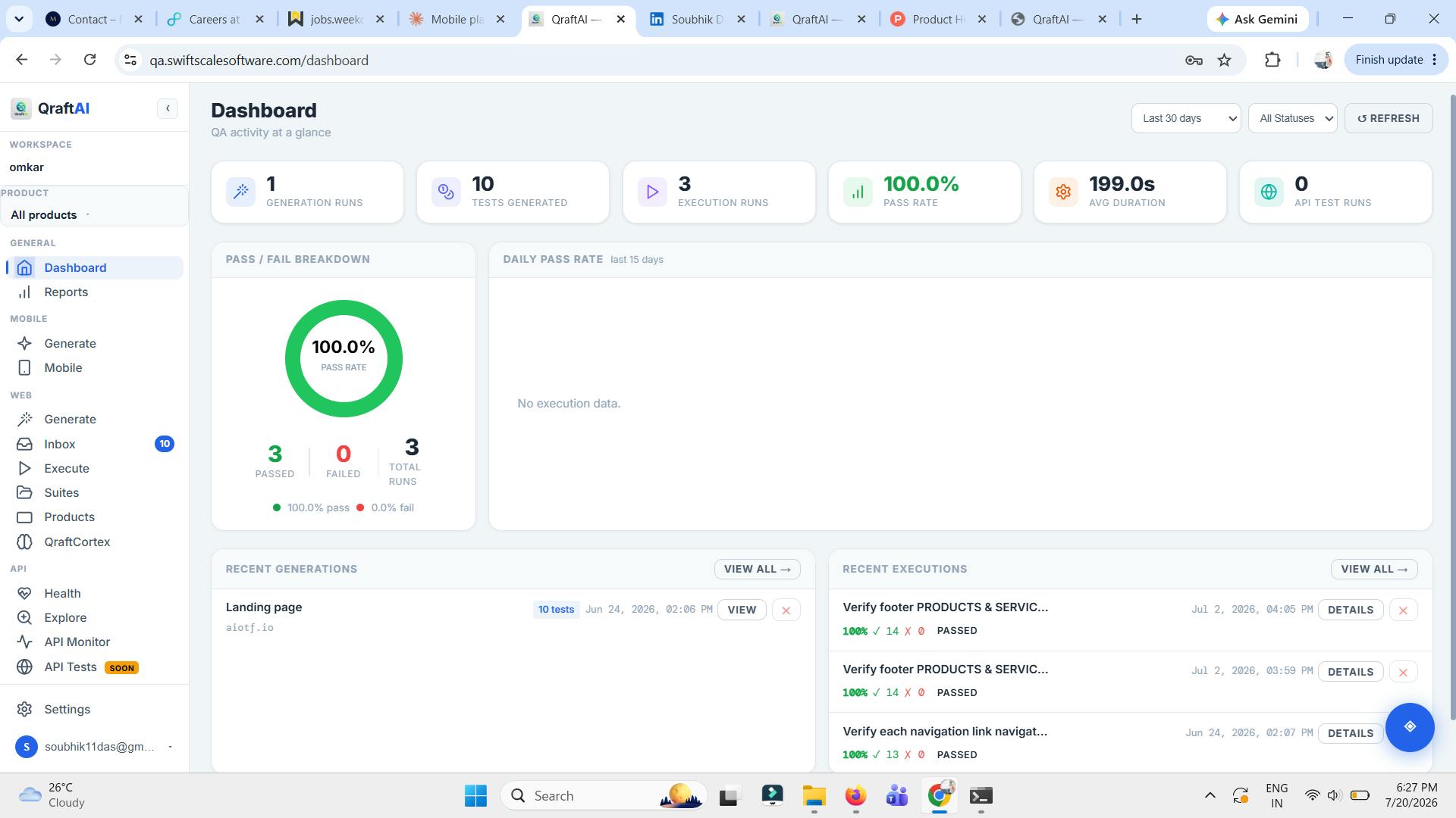 SwiftScale Software:用自然语言描述就能自动测试应用的 QA 智能体