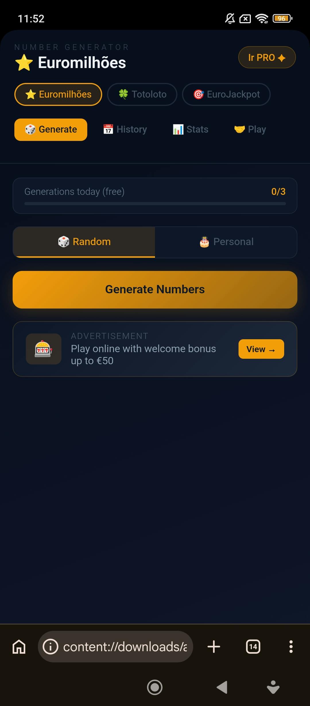 LotteryPRO