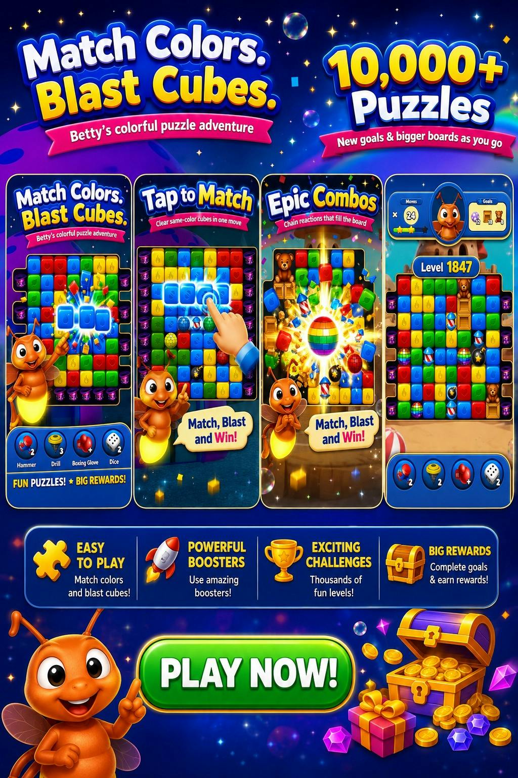 Betty Blast - Tap Blast Game