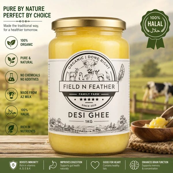 Pure Desi Ghee | Field n Feather
