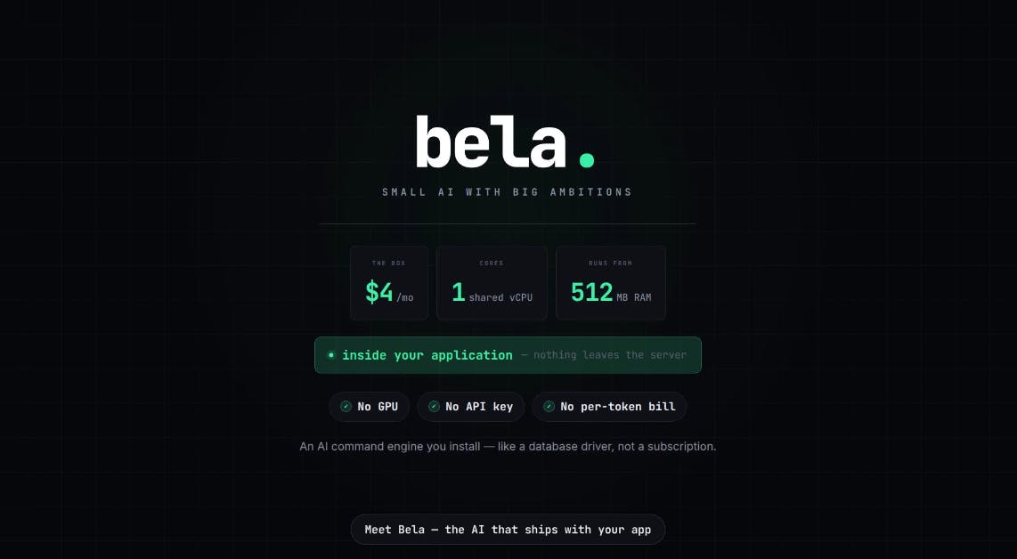 Bela AI screenshot
