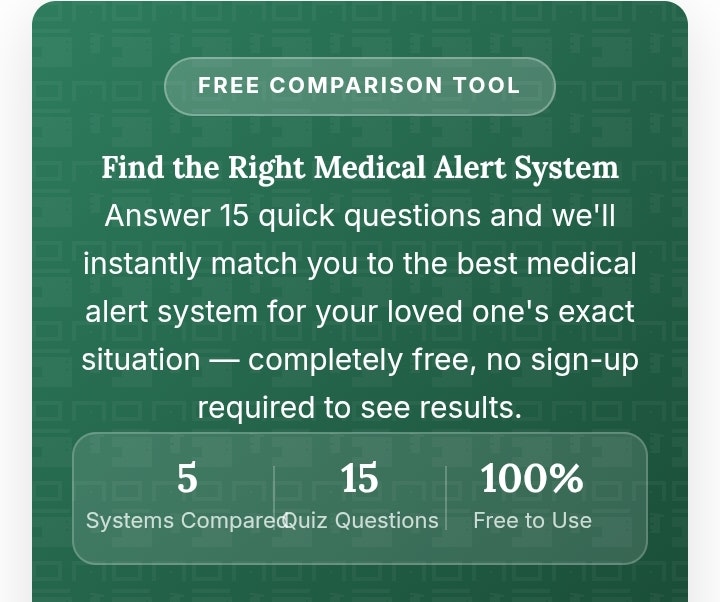 Medical Alert System Comparison Tool