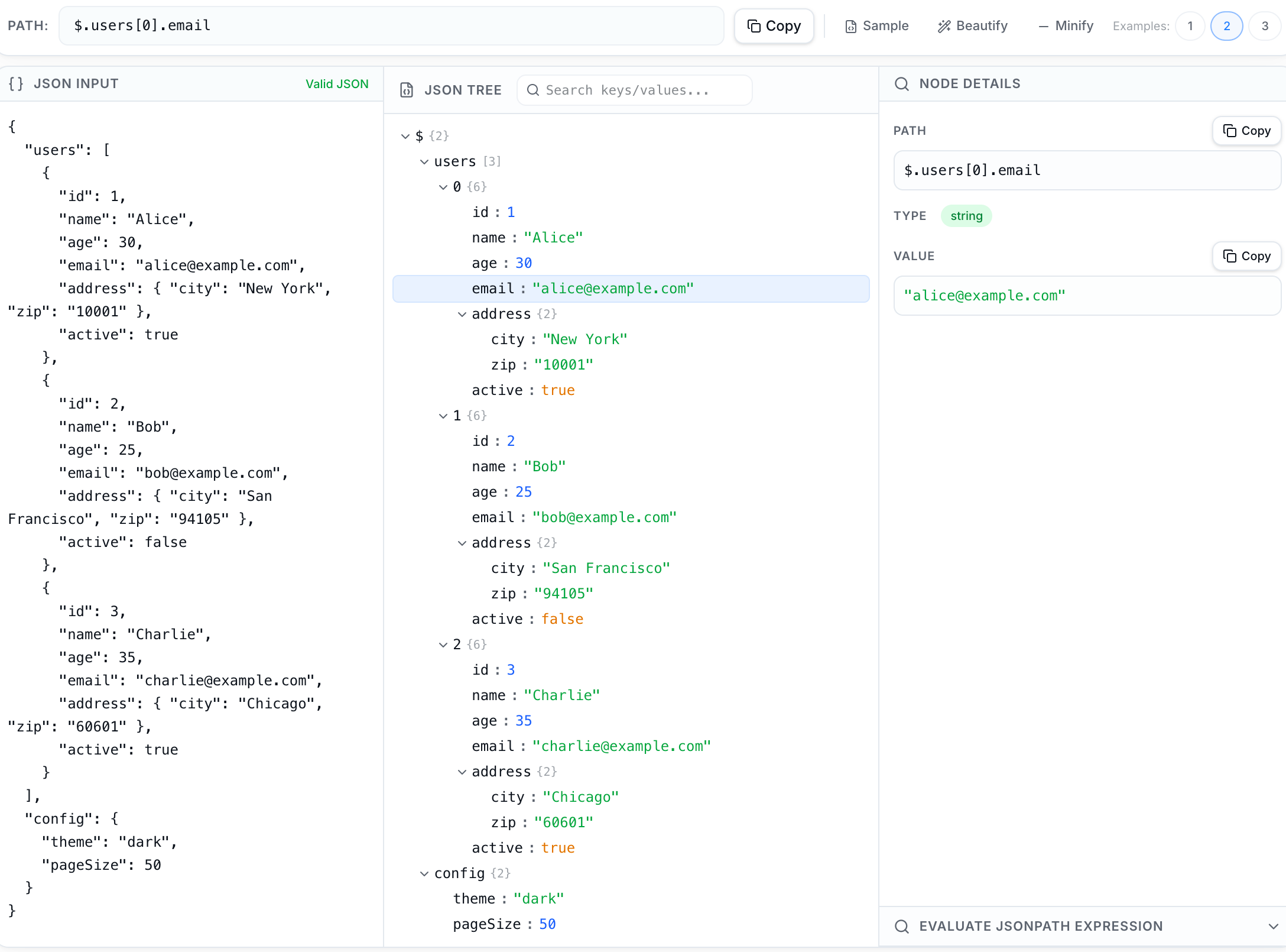 JSON Path Finder