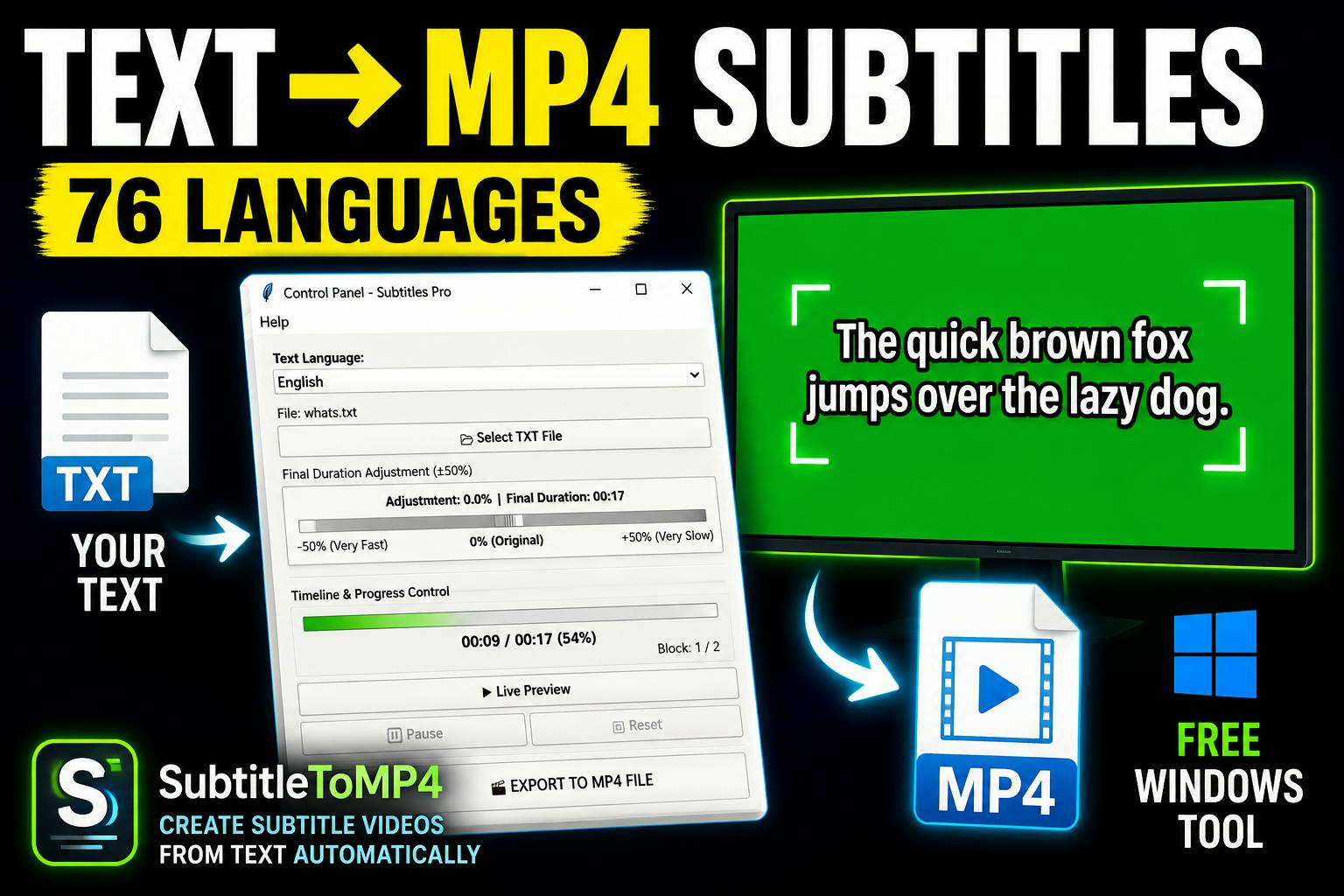 Subtitletomp4