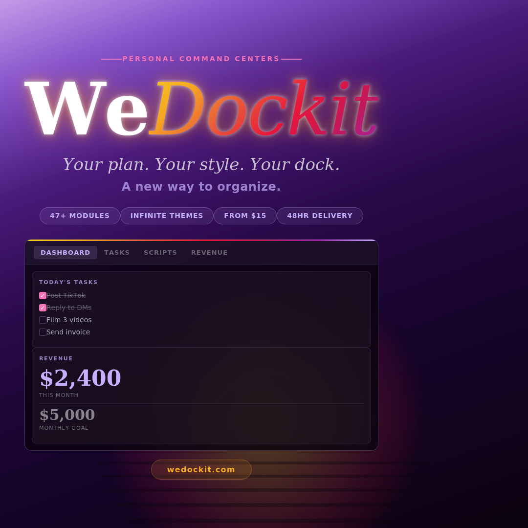 WeDockIt -A New Way To Organize
