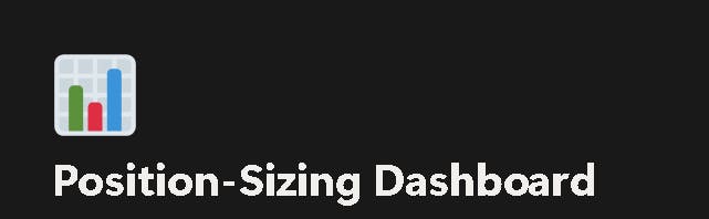 Notion Trade Log/Position size Dashboard