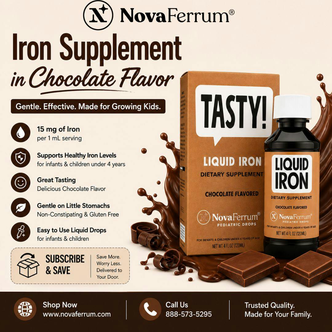 Iron Supplement in Chocolate Flavor