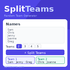SplitTeams.com