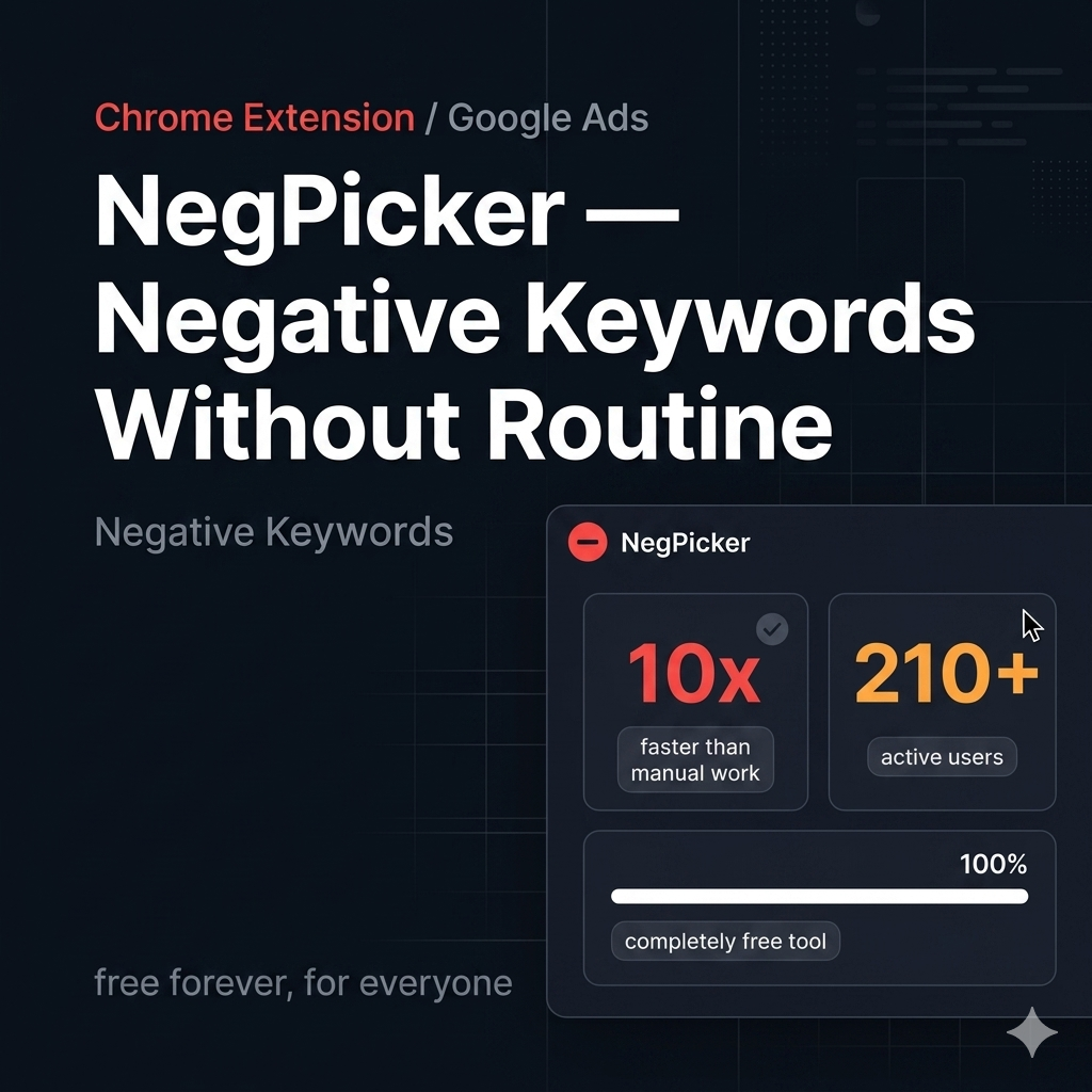 NegPicker — Free Tool for Google Ads
