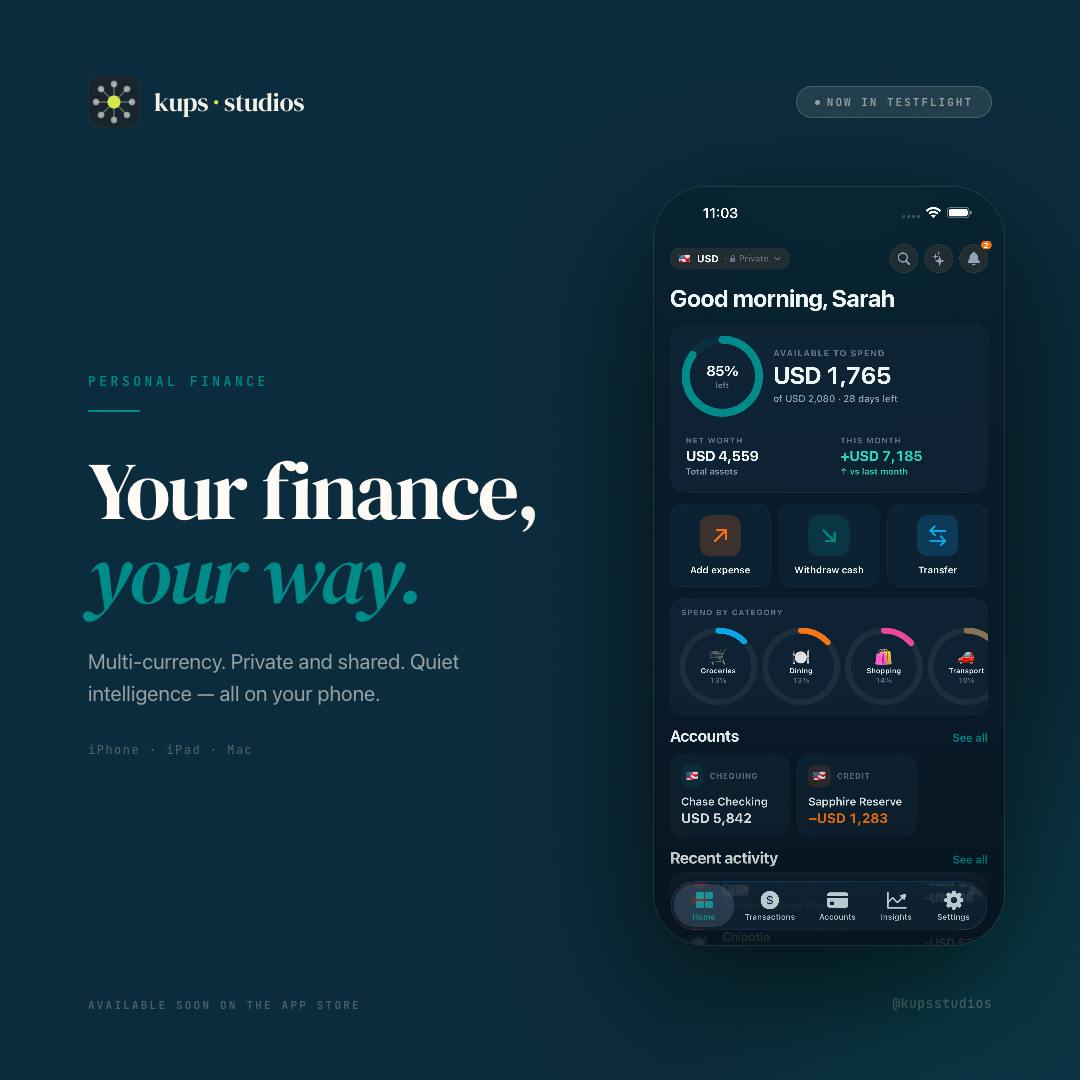Finio: Personal Finance