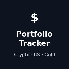 Crypto + US Stocks + Gold Tracker