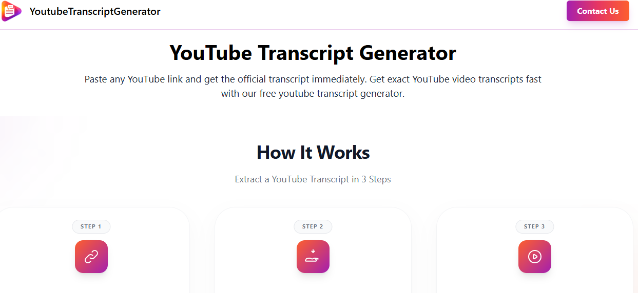 Youtube Transcript