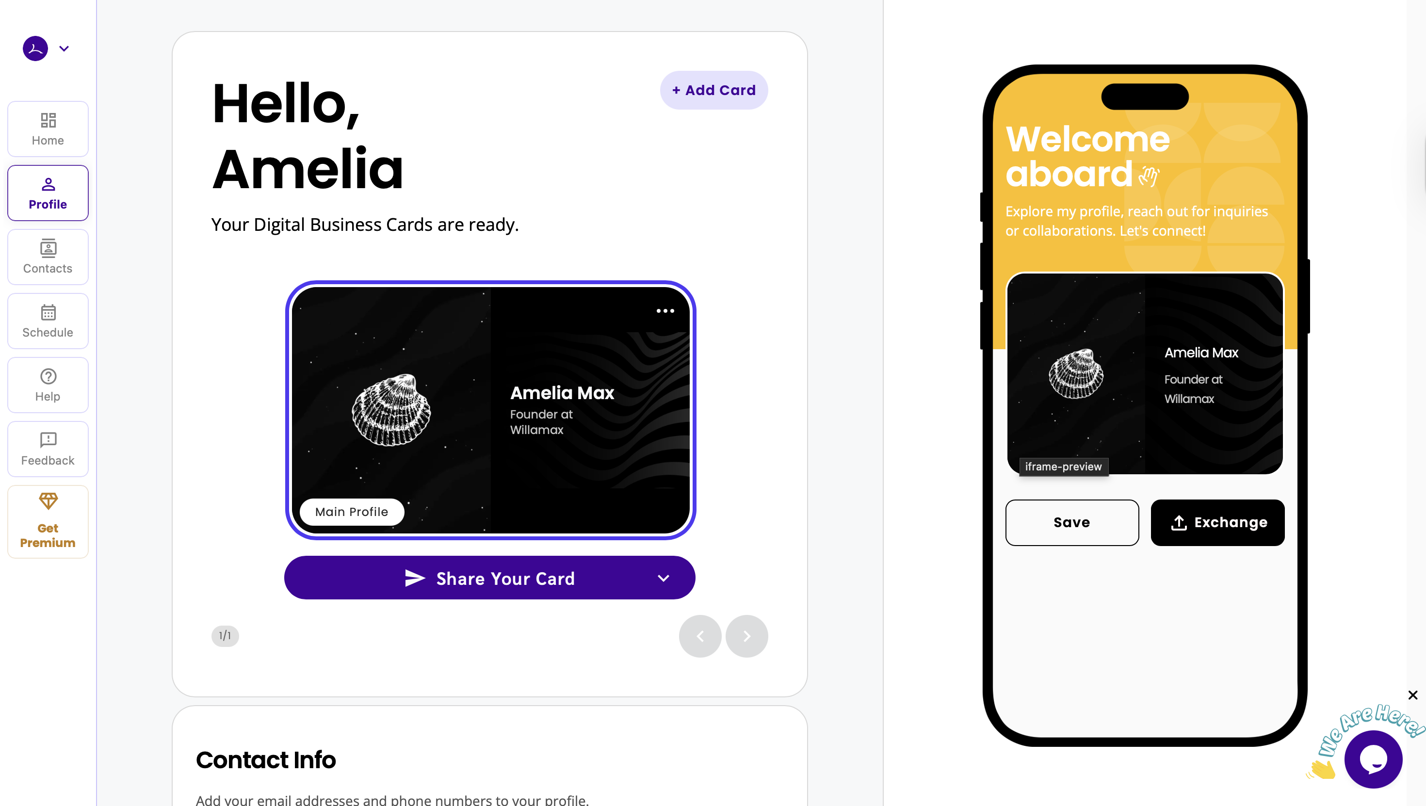 Leapon: Digital Business Card CRM