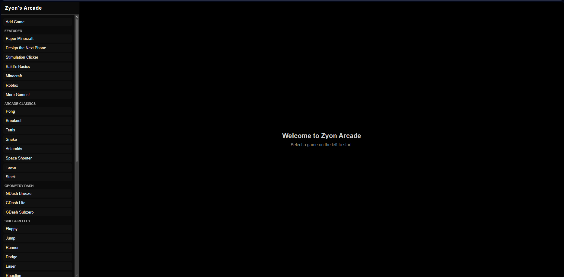 Zyon's Arcade