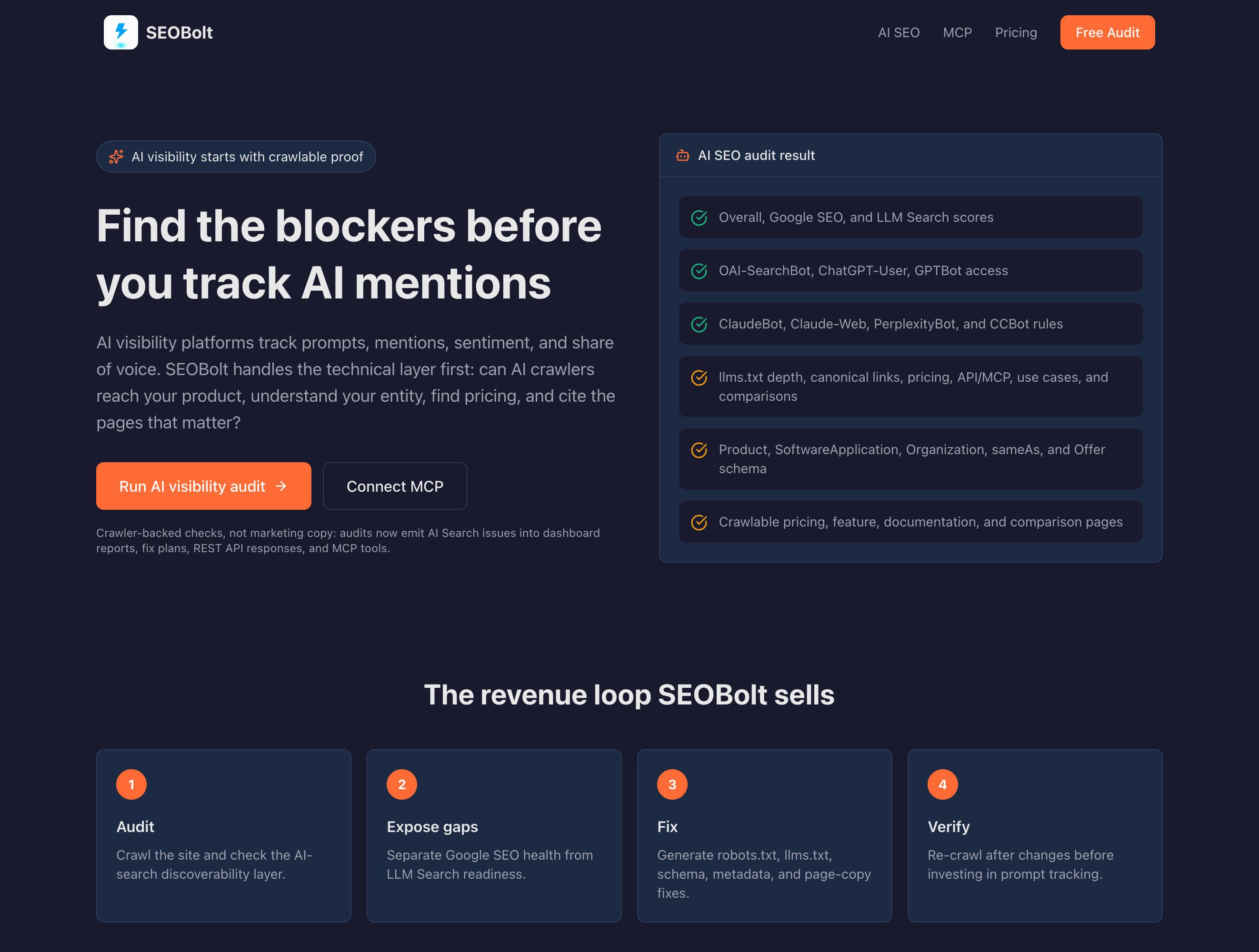 SEOBolt screenshot