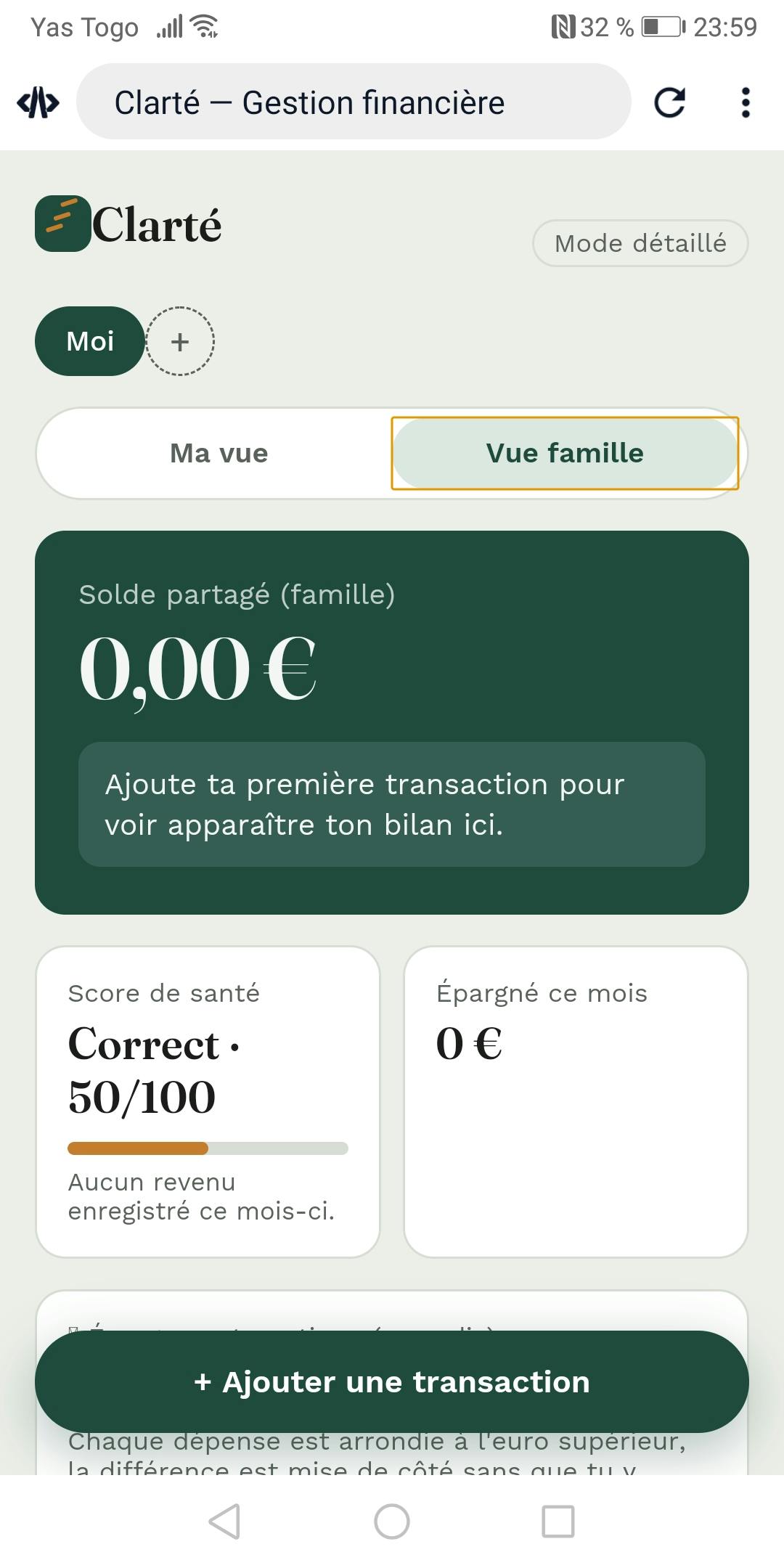 Clarté — Gestion financière