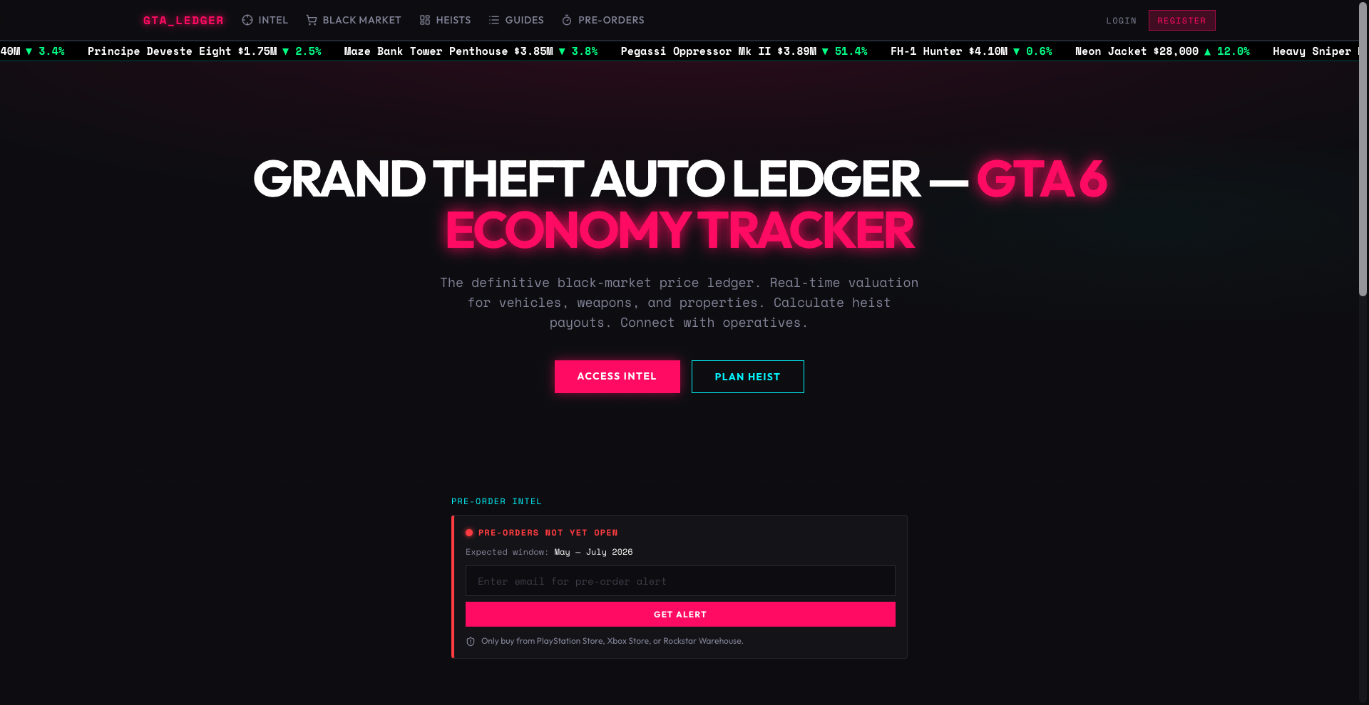 GTA 6 Price Tracker/Market/Economy Hub. 