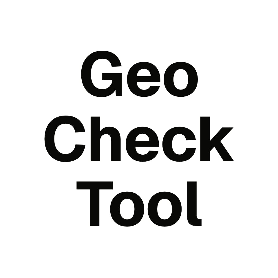 GeoCheckTool screenshot