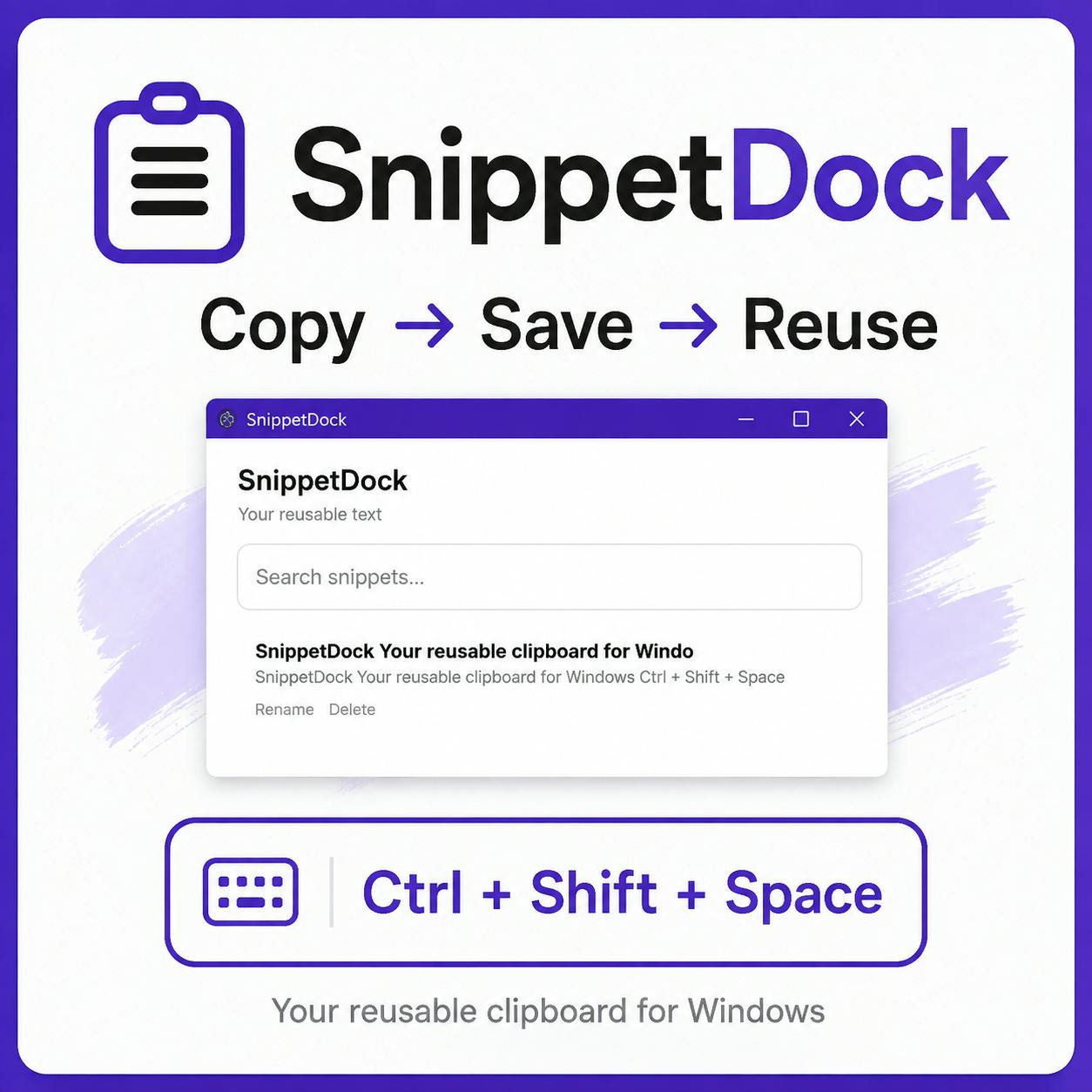SnippetDock