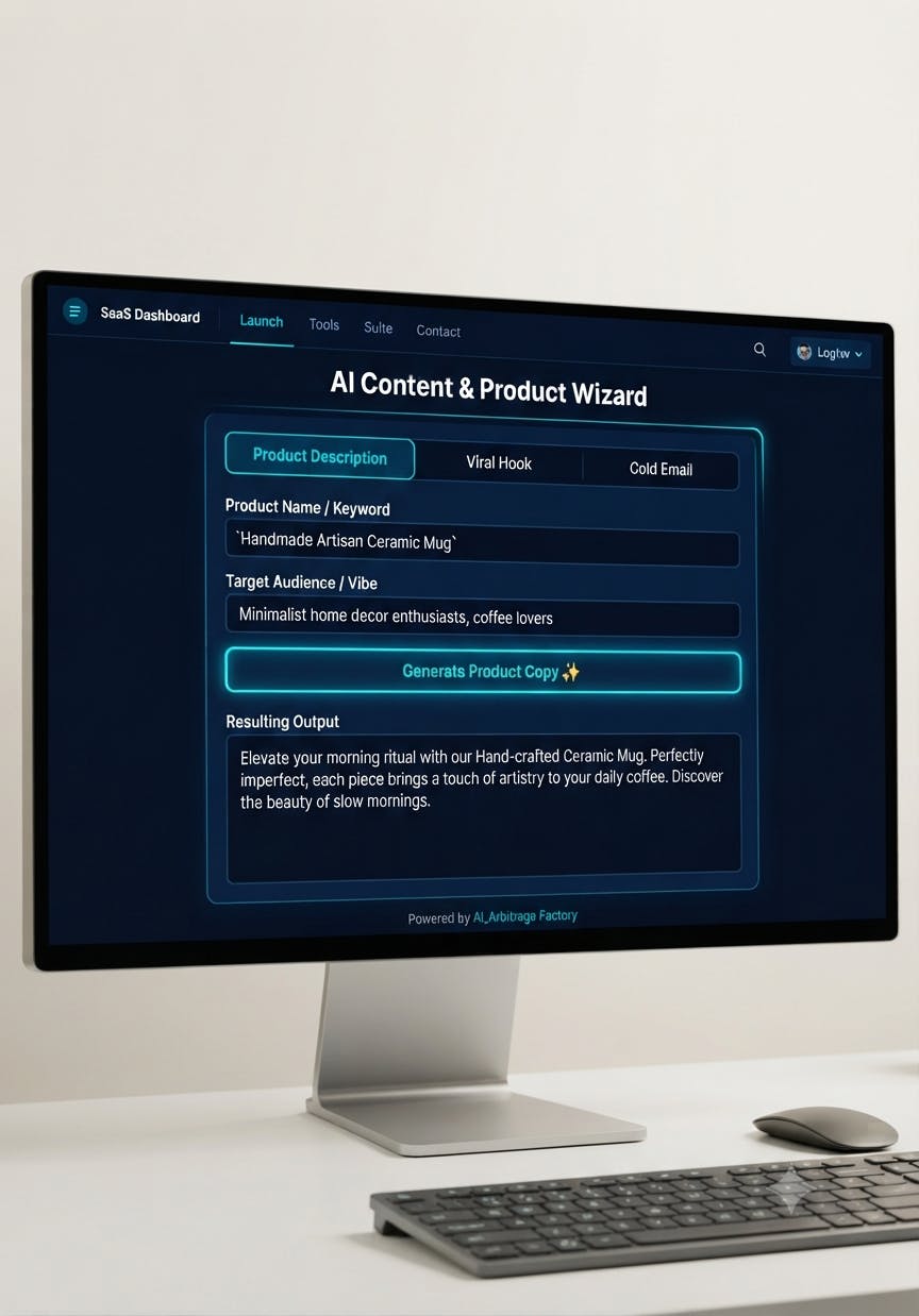 AI Flow Builder veya MicroSaaS screenshot