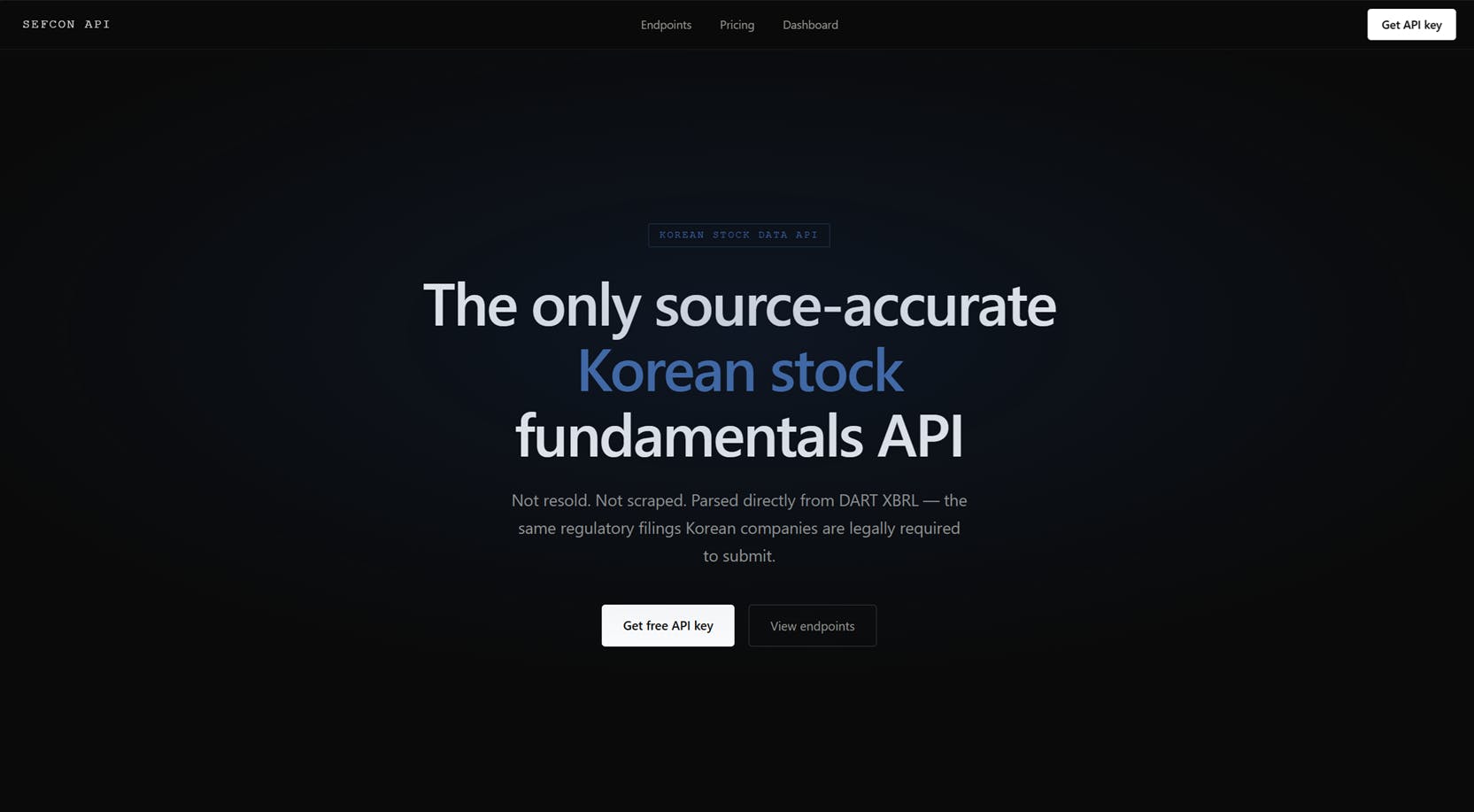 SEFCON Korean Stock API