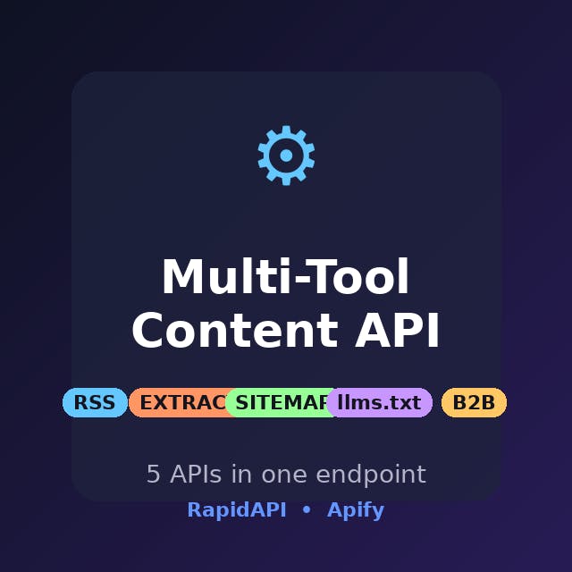 Multi-Tool Content API
