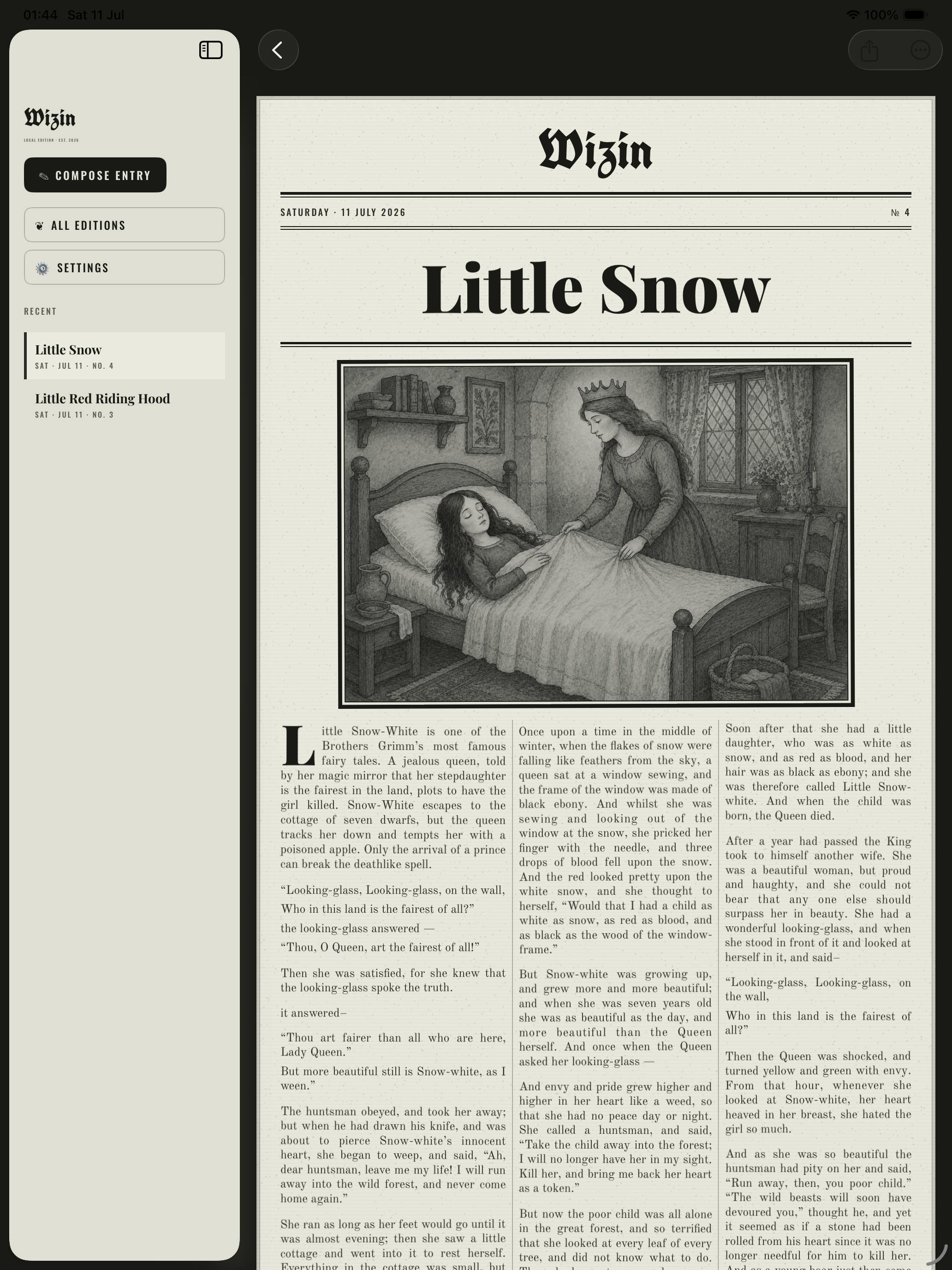 Wizin: Magical News Journal