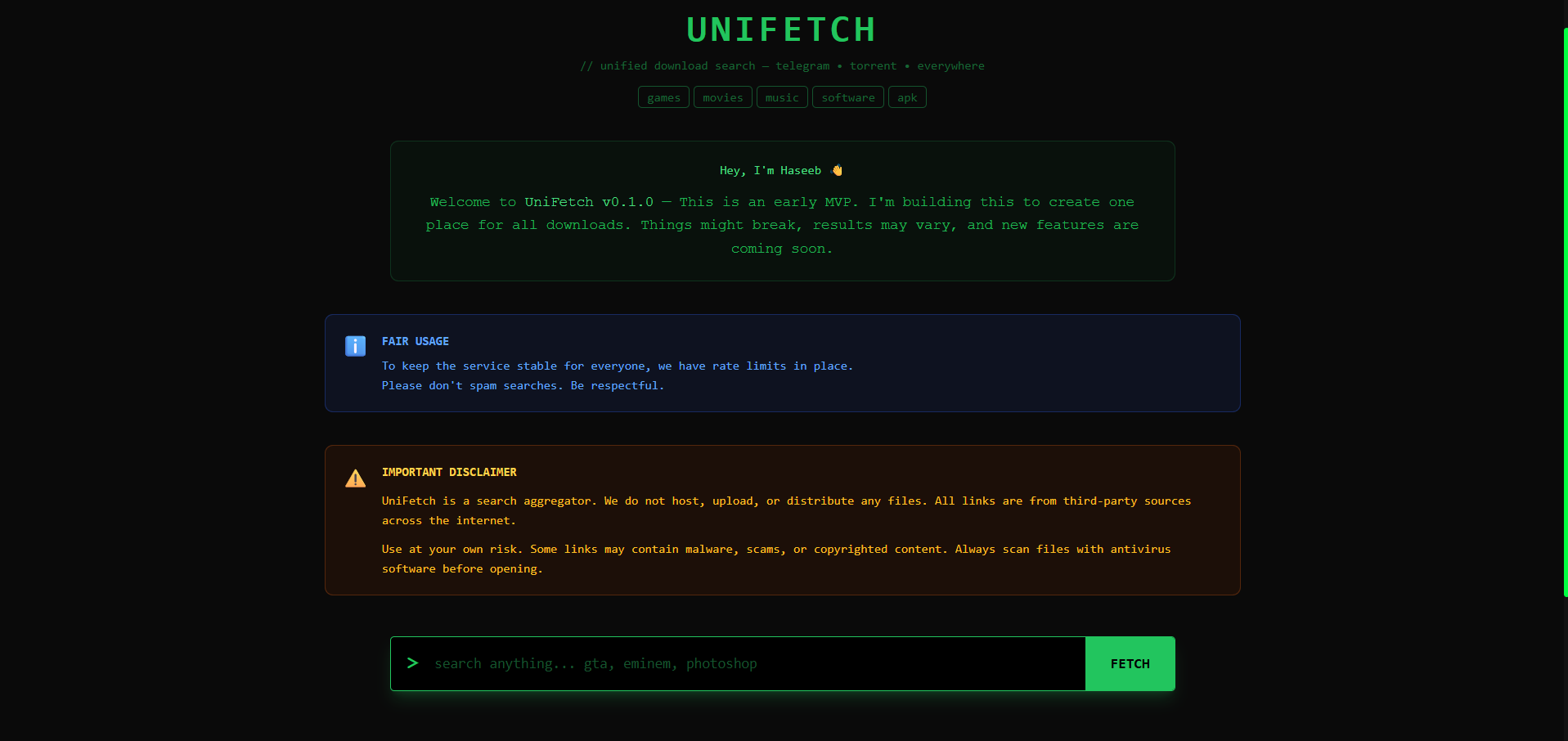 Unifetch