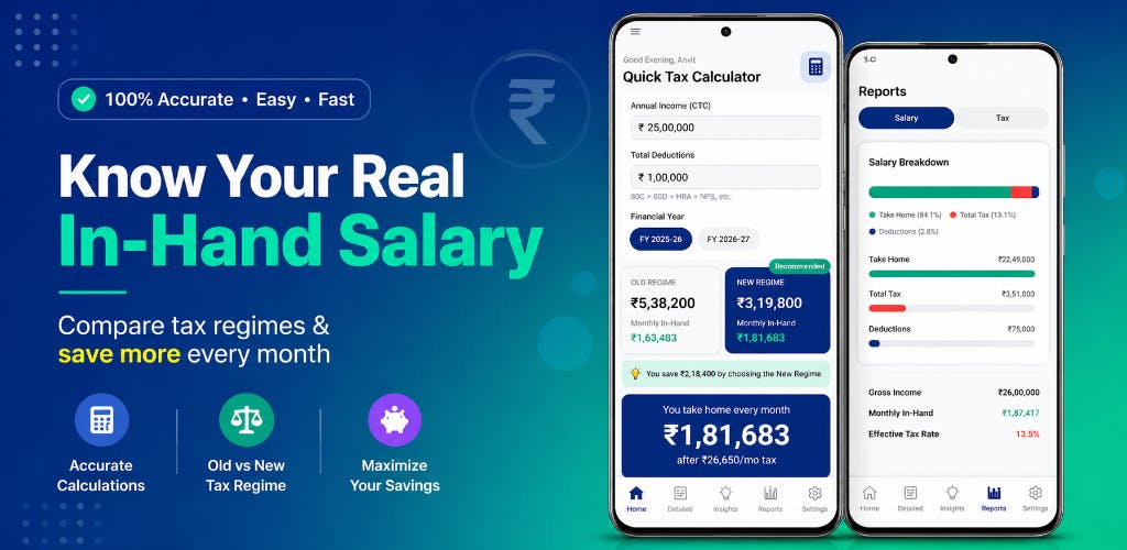 InHandSalary – Salary & Tax Calculato