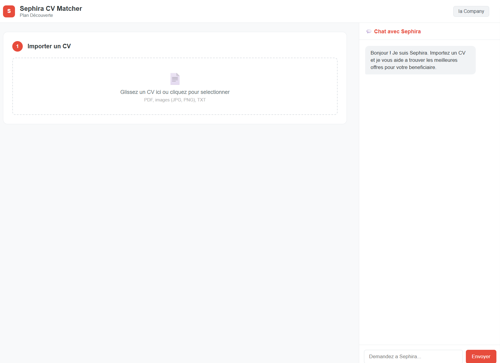 CV Matcher par IA Company