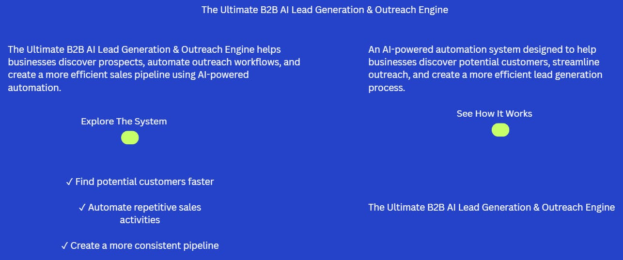 The B2B  Lead Generation Outreach Engine