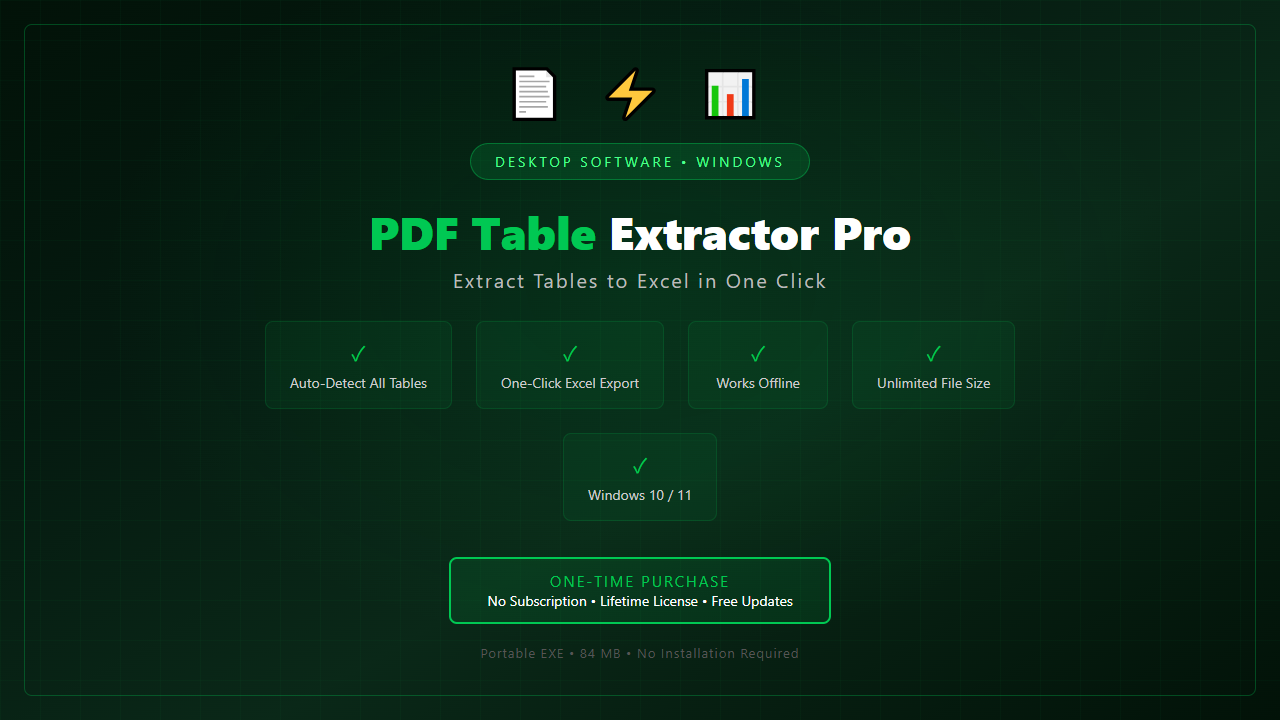 PDF Table Extractor Pro