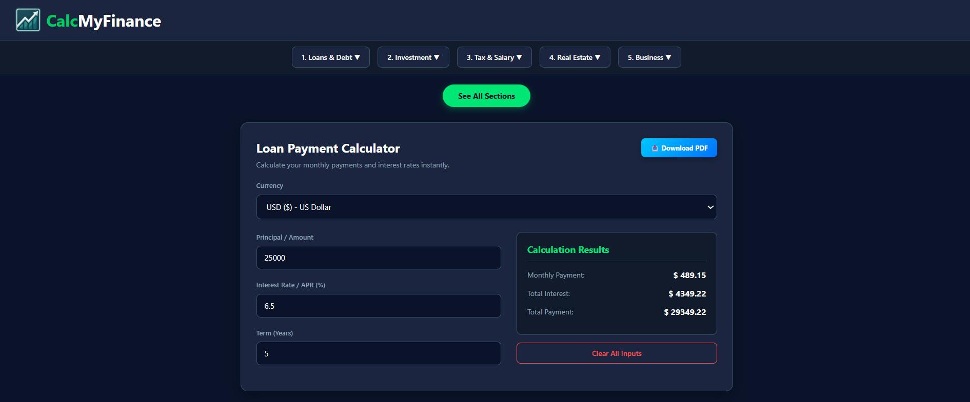 Calculate My Finance