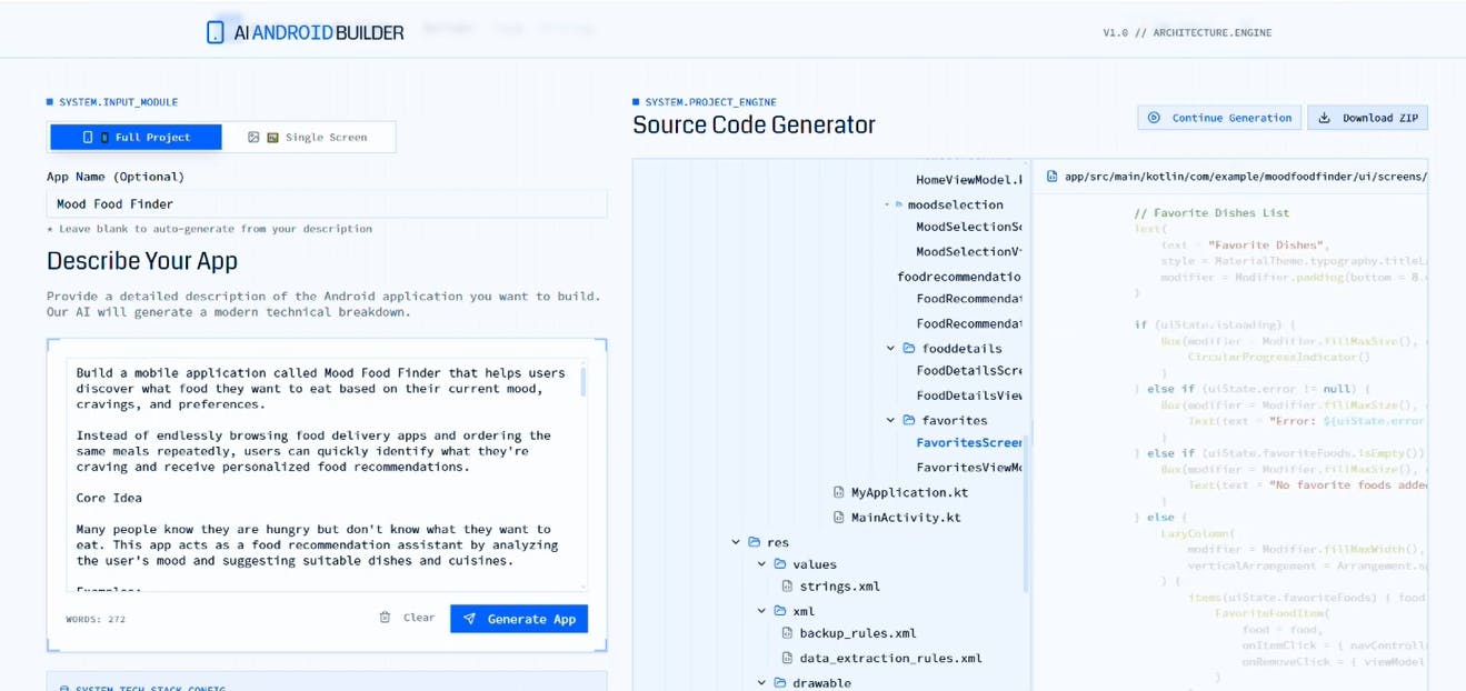 ai android app builder