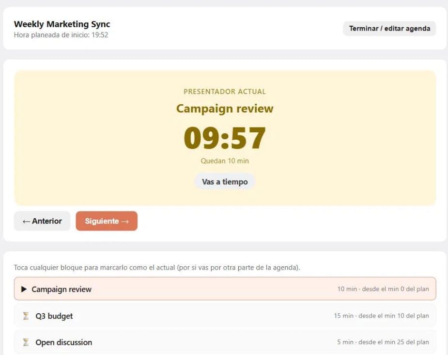 Meeting Timer