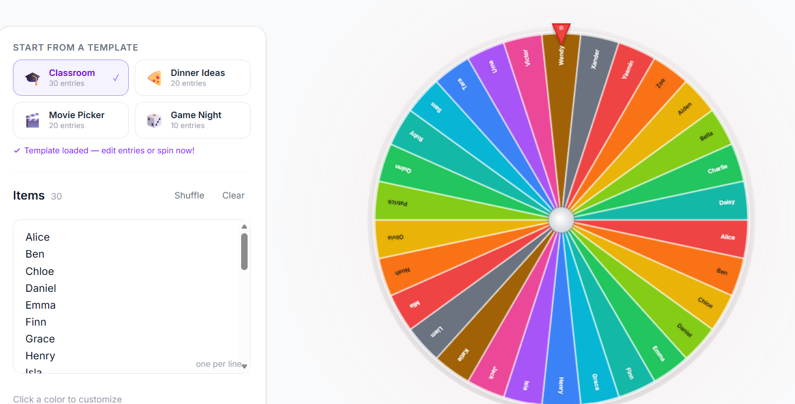 Spin The Choice