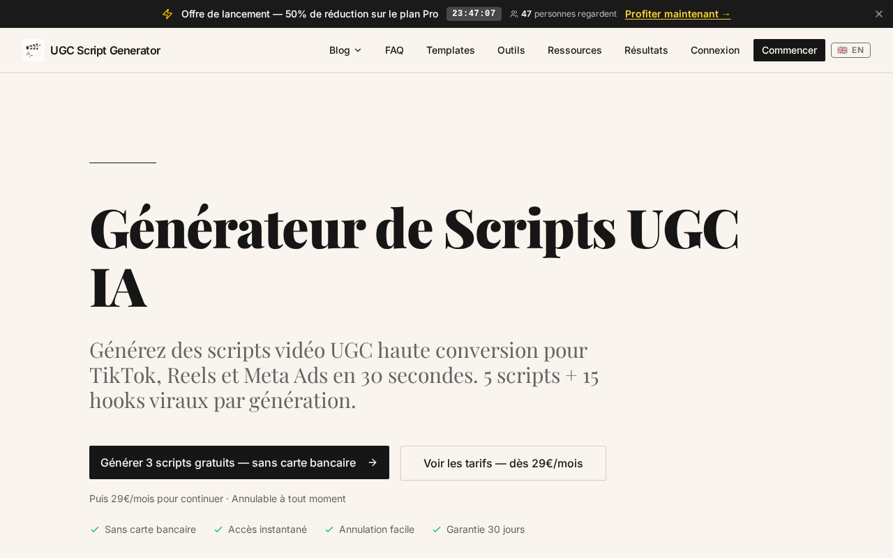 UGC Script Generator