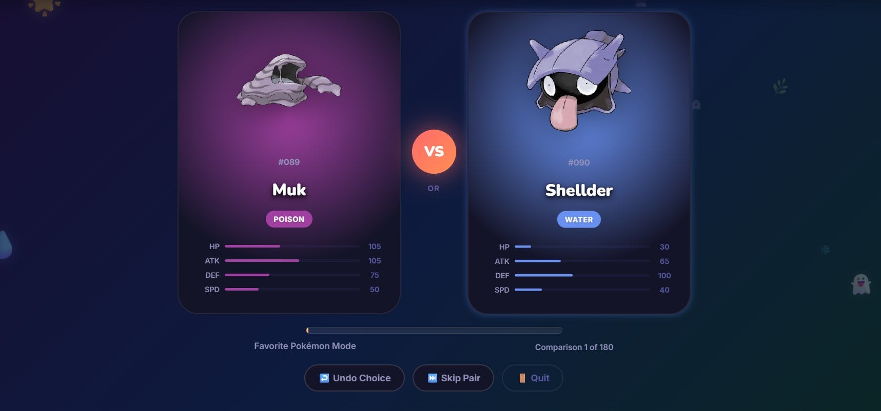 Favorite Pokemon Picker