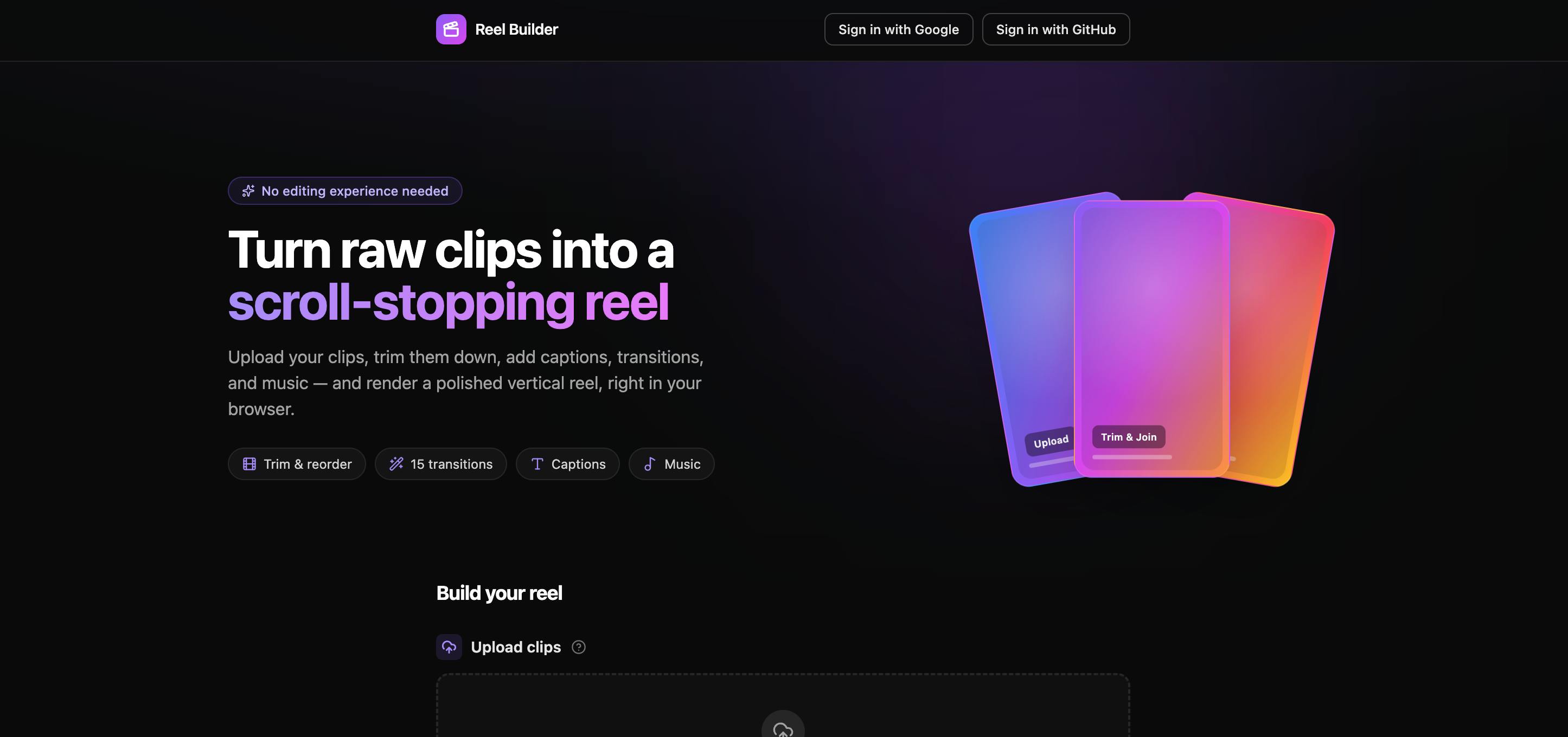 Reel Builder