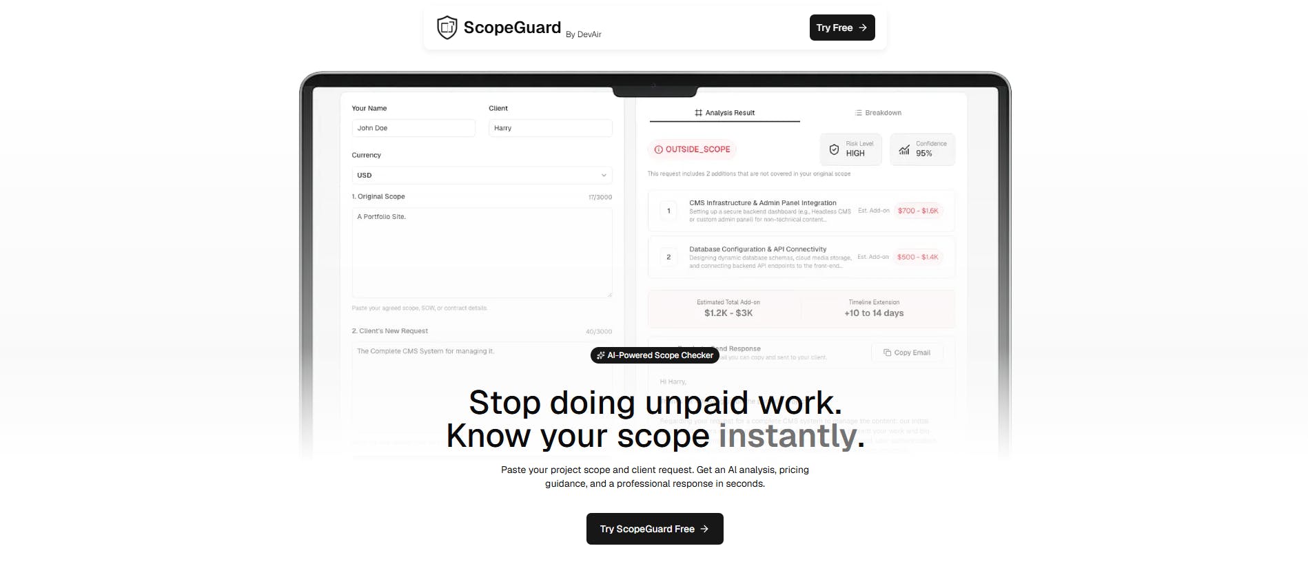 ScopeGuard AI