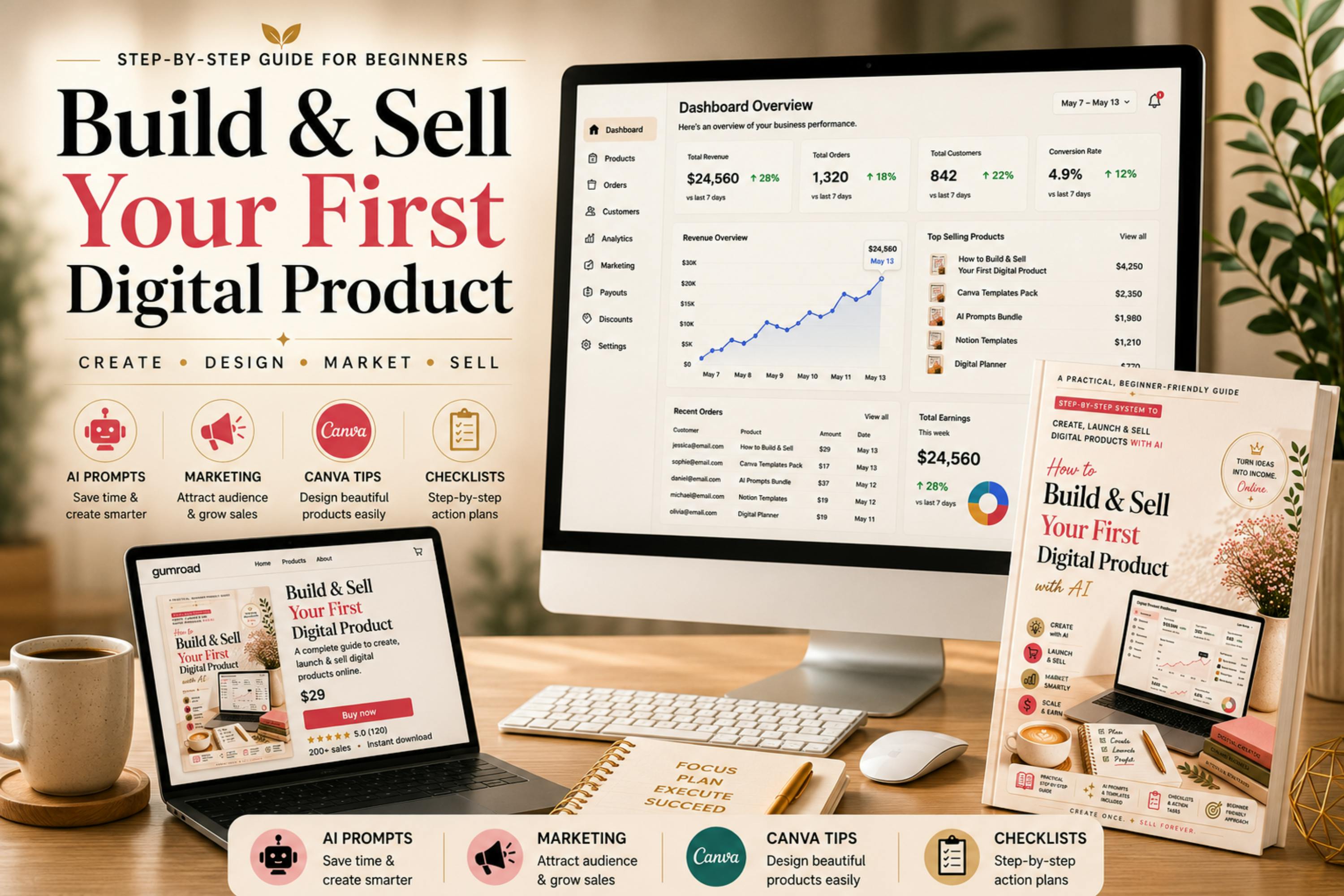 Sell Your First Digital Product with AI