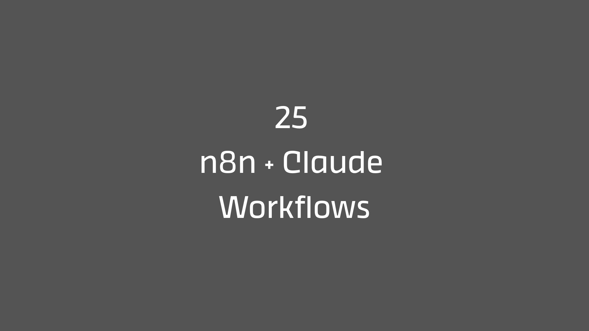 25 n8n workflows powered by Claude AI