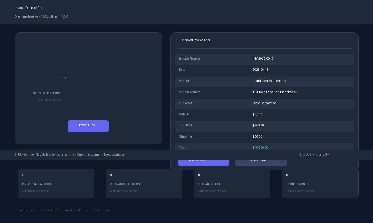 Invoice Extractor Pro