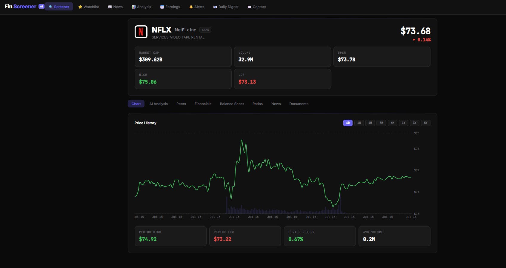 FinScreener AI