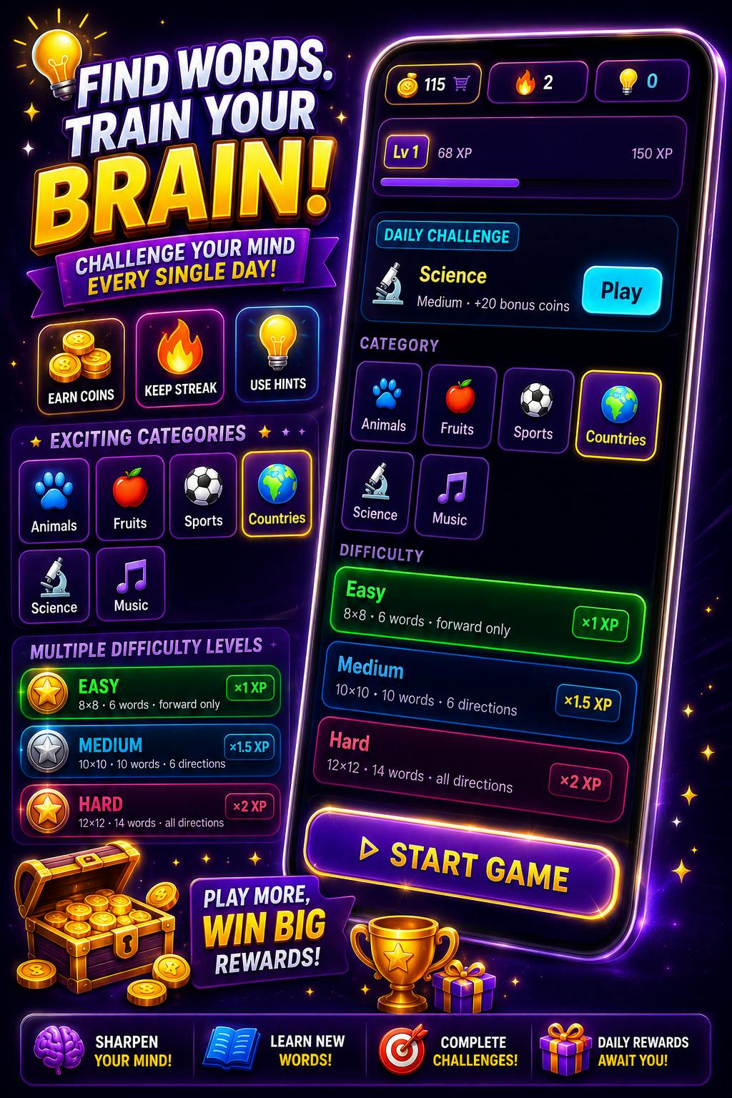 Word Hunt IQ