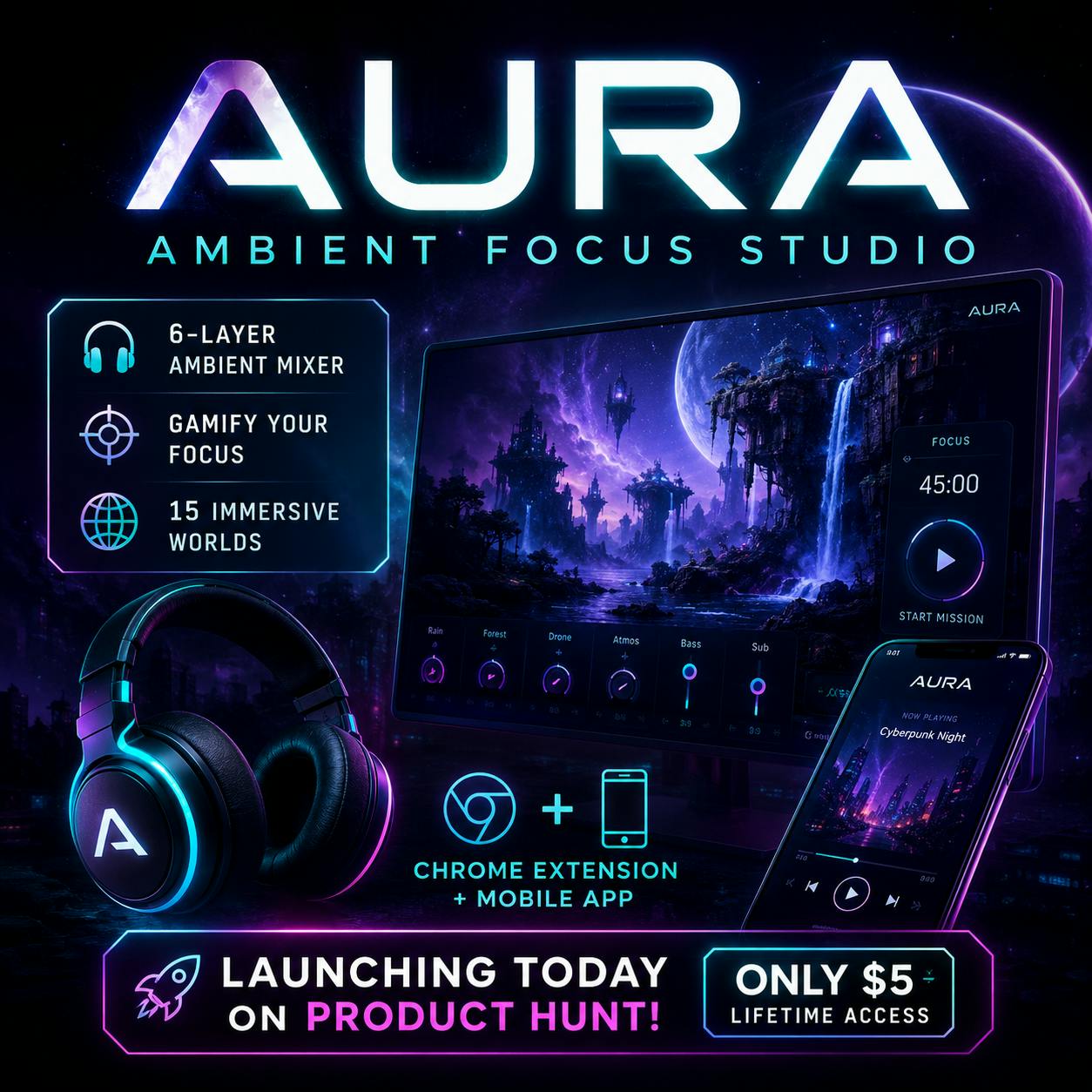 Aura Ambient Focus Studio