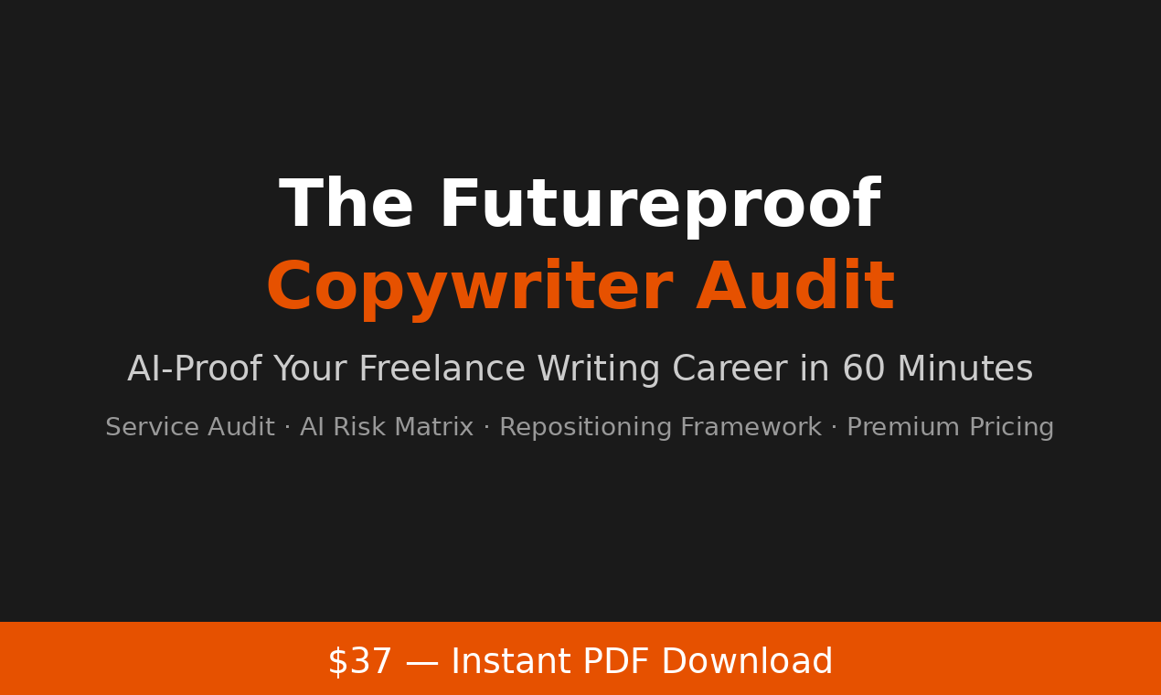 The Futureproof Copywriter Audit