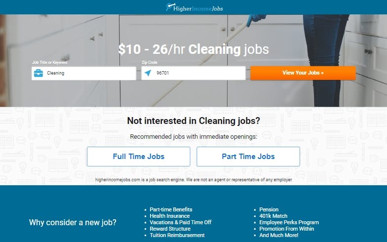 HigherIncomeJobs -Cleaning Jobs (US) HOT