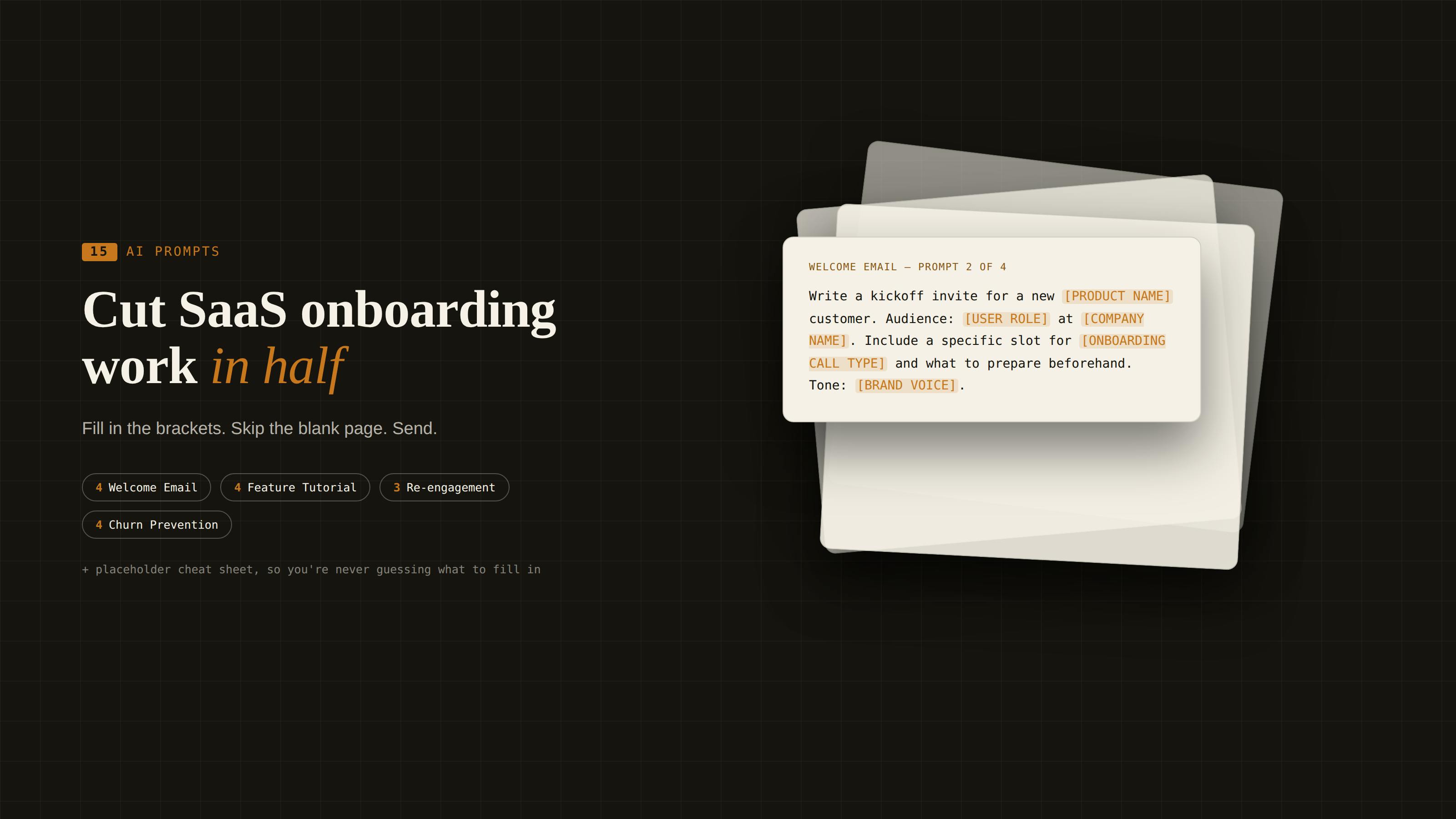 15 Prompts 2 Cut SaaS Onboarding in 1/2