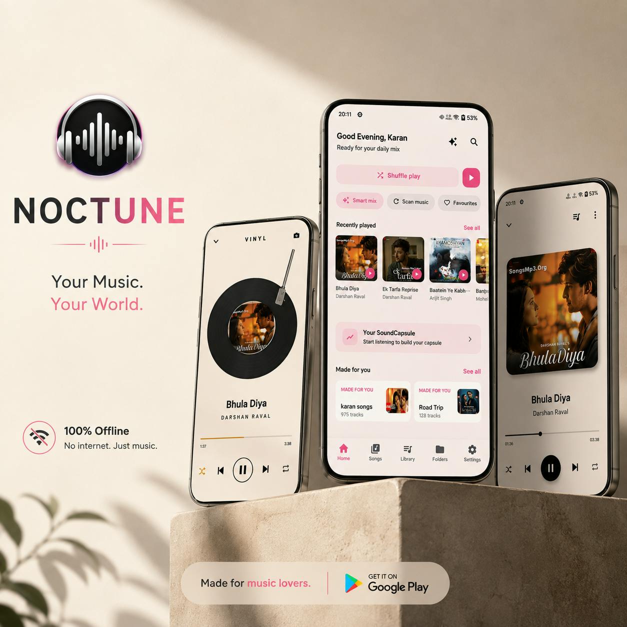 Noctune : Offline Music Player